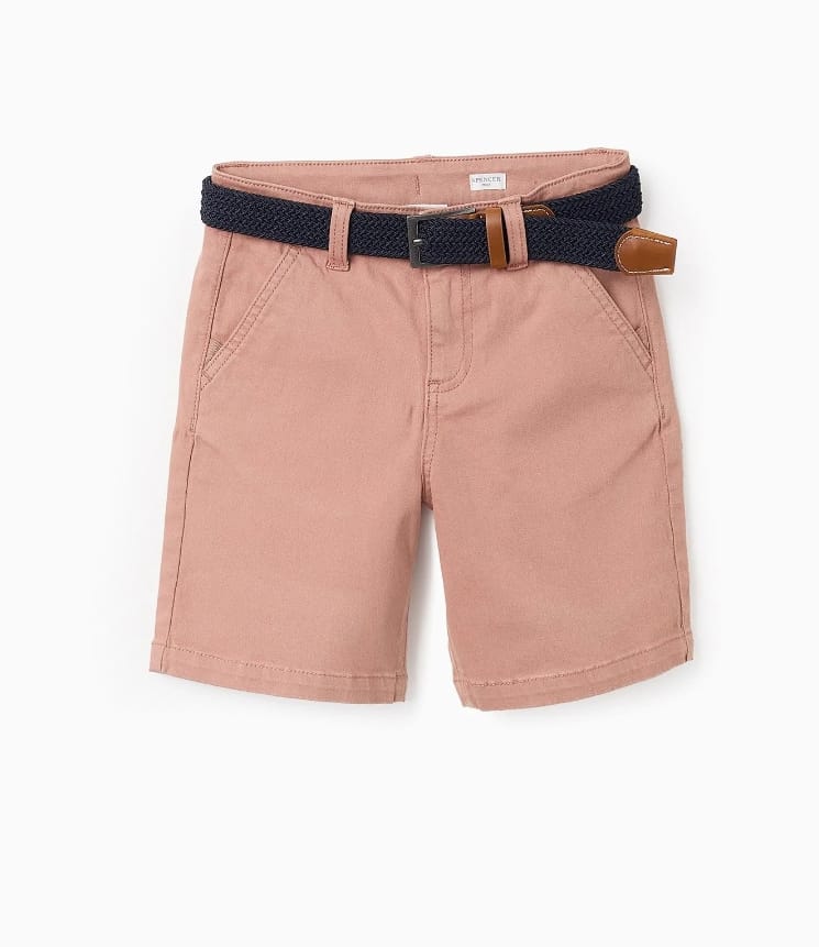 PANTALÓN CHINO MIDI, MARRÓN