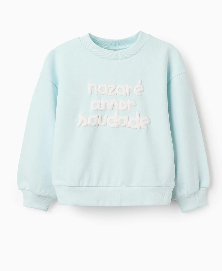 SUDADERA "NAZARÉ", AZUL CLARO