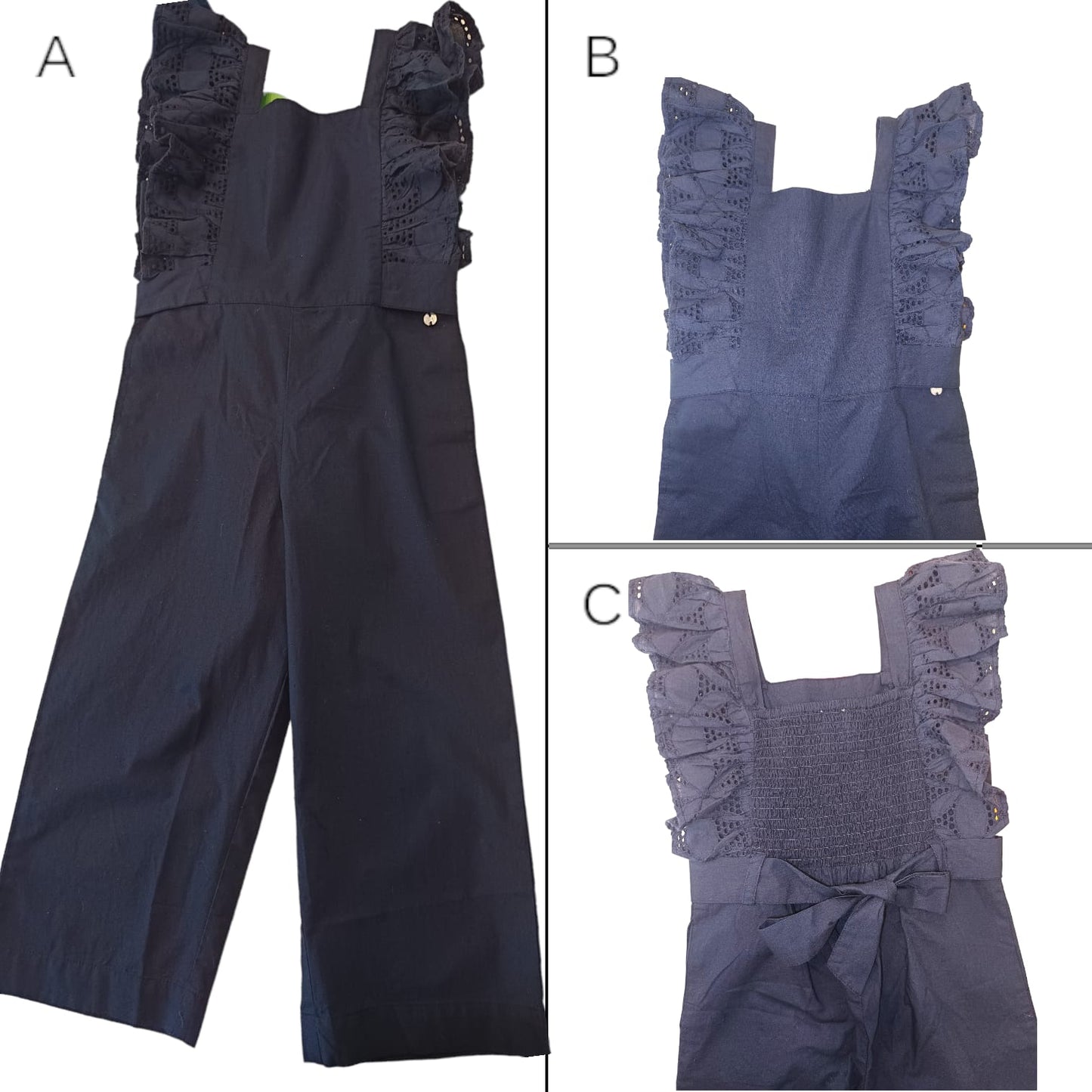 MONO POPLIN AZUL MARINO