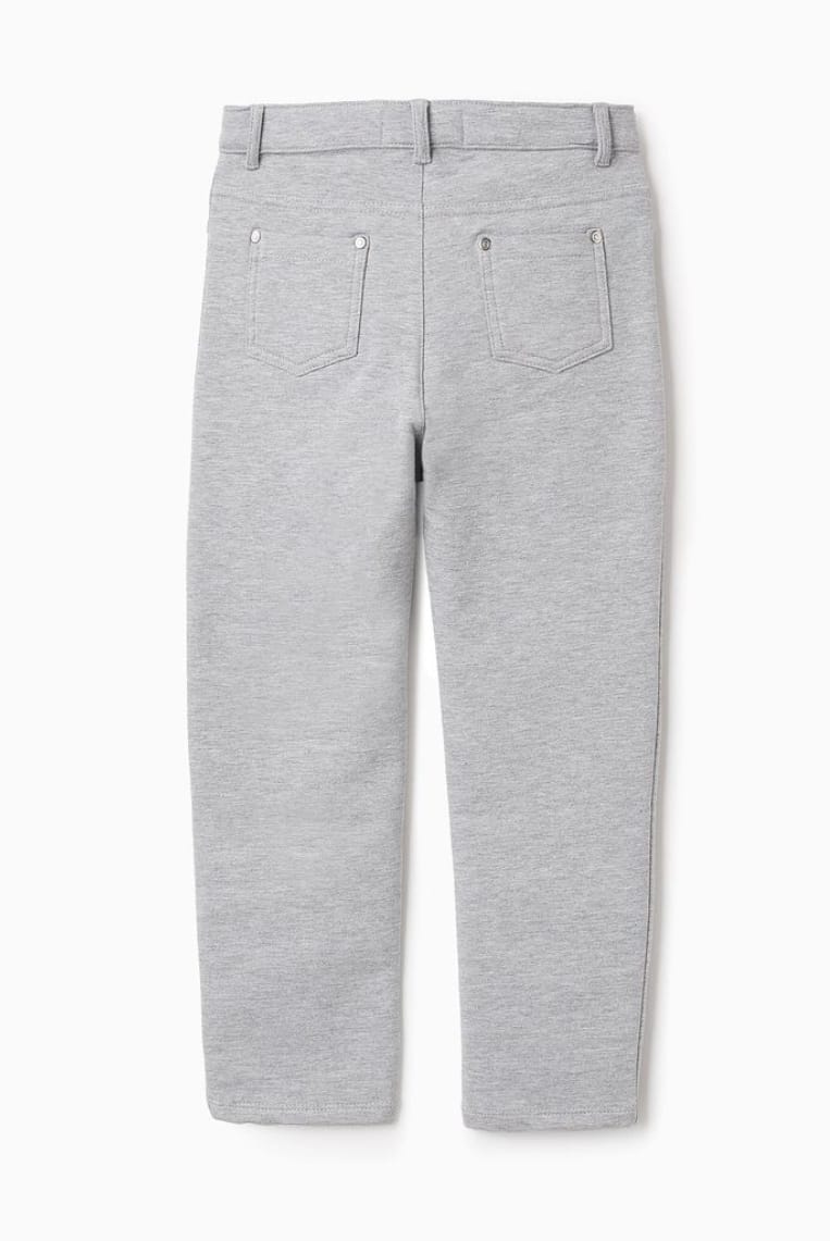JEGGINGS PERCHADOS SKINNY, GRIS