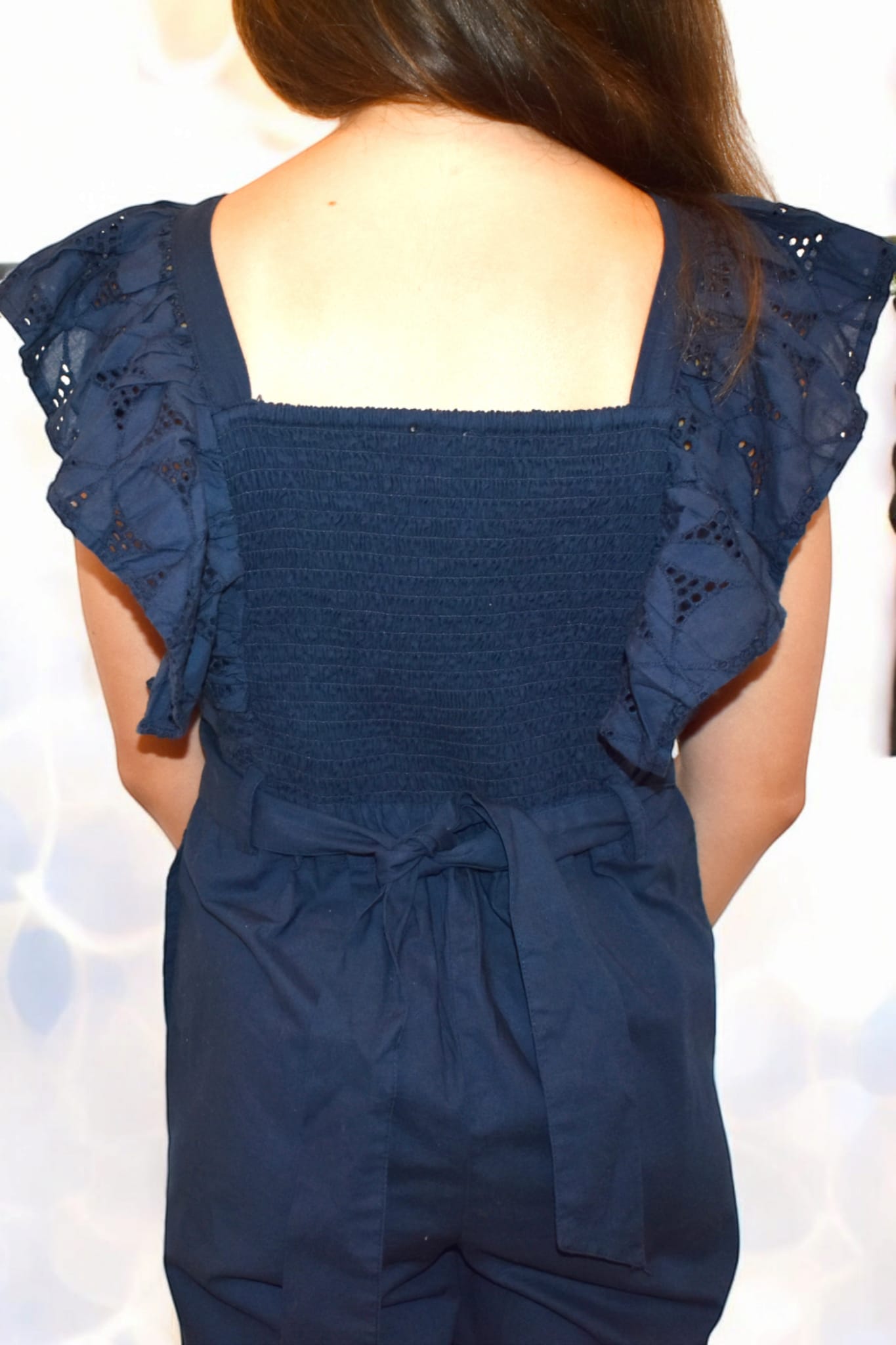 MONO POPLIN AZUL MARINO