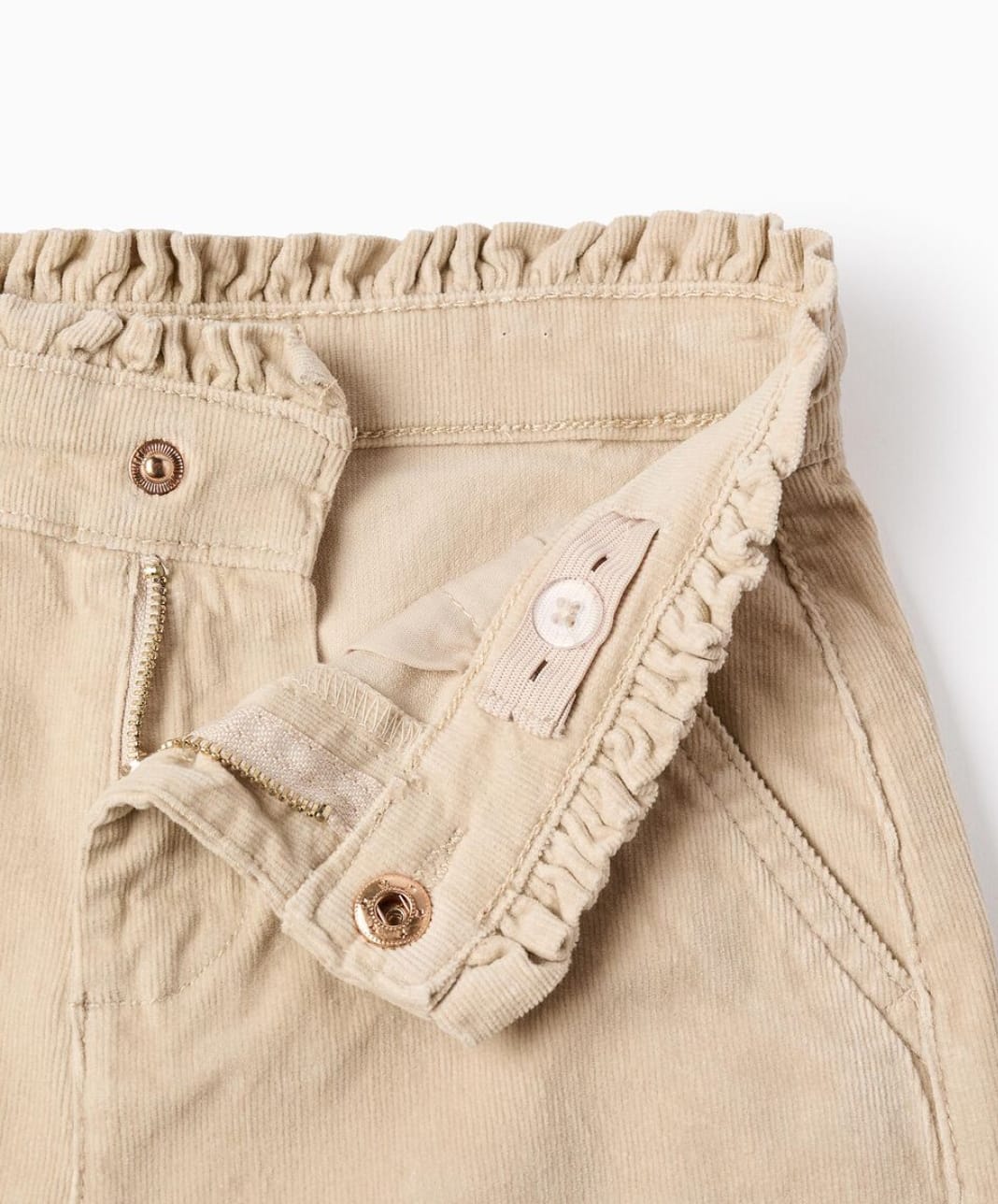 PANTALÓN DE PANA "WIDE LEG" BEIGE