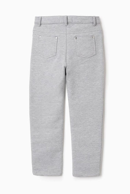 JEGGINGS PERCHADOS SKINNY, GRIS