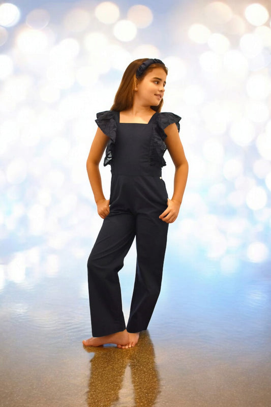 MONO POPLIN AZUL MARINO