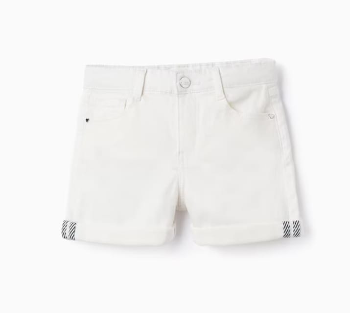 SHORT DE SARGA BLANCO
