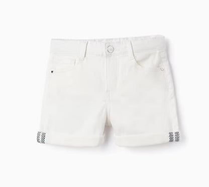 SHORT DE SARGA BLANCO