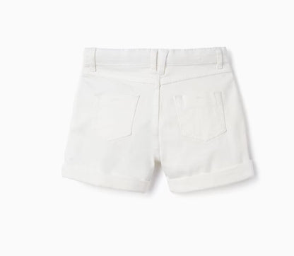 SHORT DE SARGA BLANCO