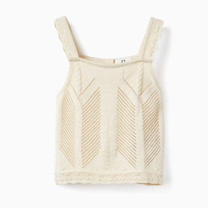 TOP DE GANCHILLO BEIGE