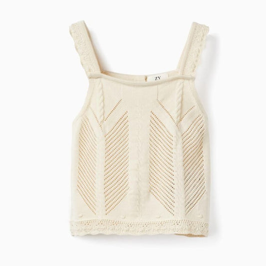 TOP DE GANCHILLO BEIGE